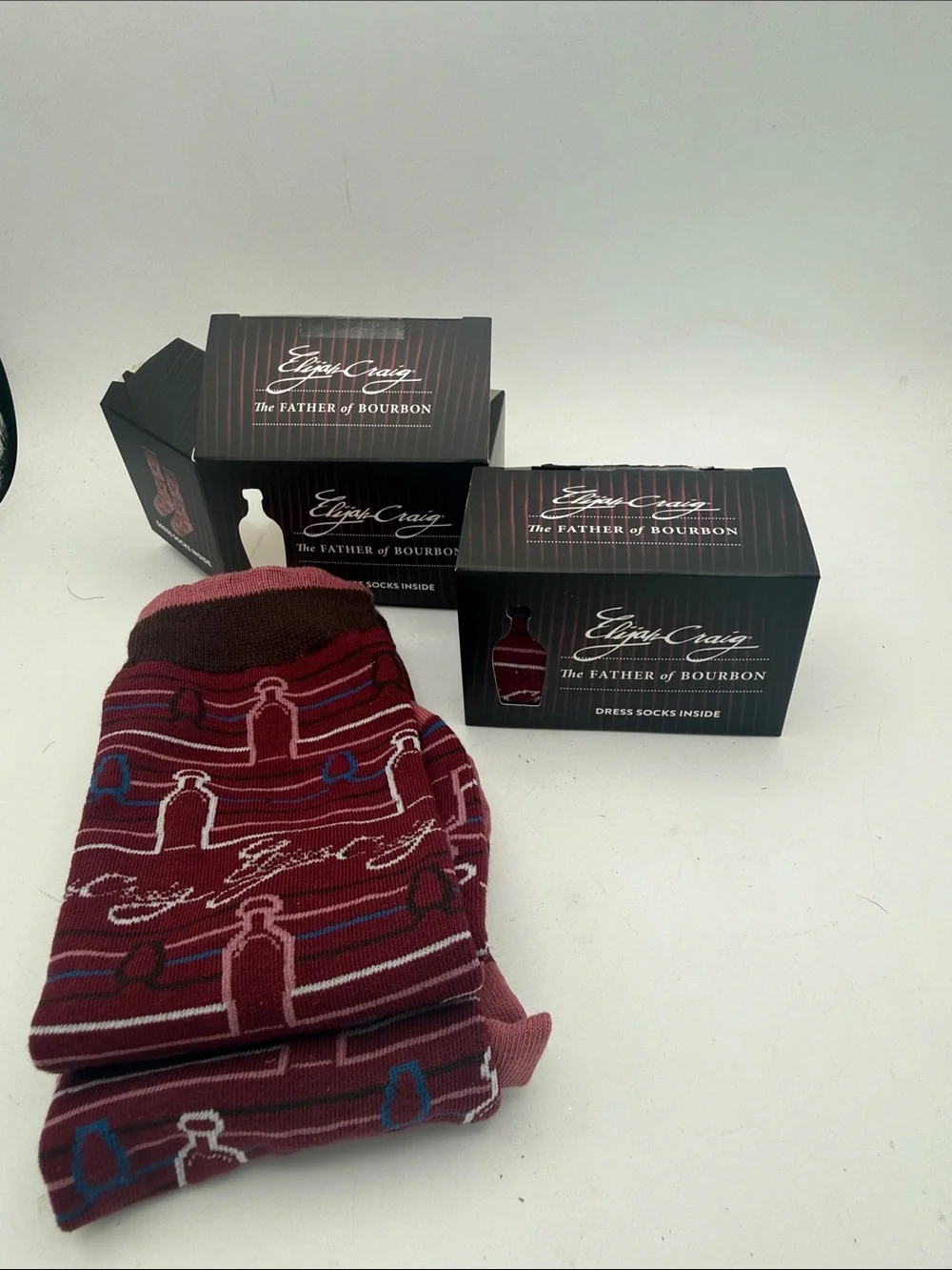 Elijah Craig Bourbon dress socks 2025 2 pairs New